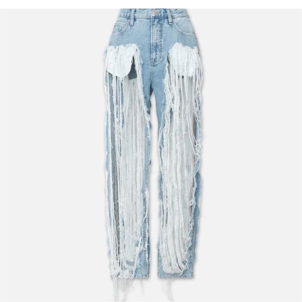 Frame Jeans Straight Leg (RARE!).Atelier Le High 'N' Tight Straight Utopia Shred - Picture 11 of 12